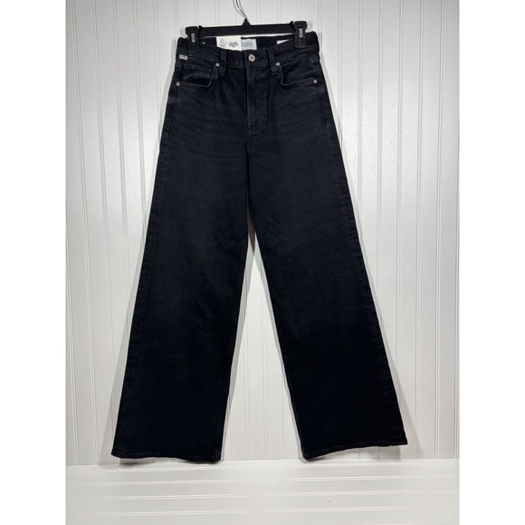 Citizens Of Humanity Paloma Baggy Denim Jean Black Devine NWT Size 24 - Picture 1 of 13